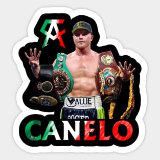 boxing king Canelo Alvarez the winner Sticker